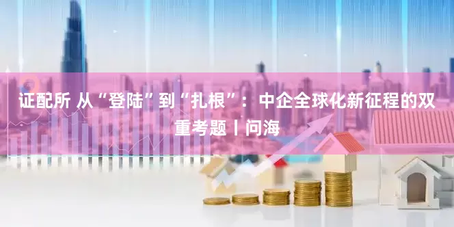 证配所 从“登陆”到“扎根”：中企全球化新征程的双重考题丨问海